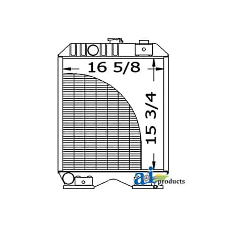 A & I Products Radiator 23" x27" x9" A-SBA310100620